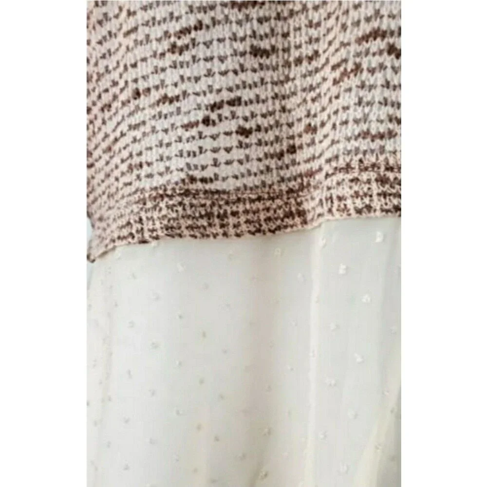 Xhilaration Womens Cardigan Sz S/P Knit top and sheer at the waist to the knee.